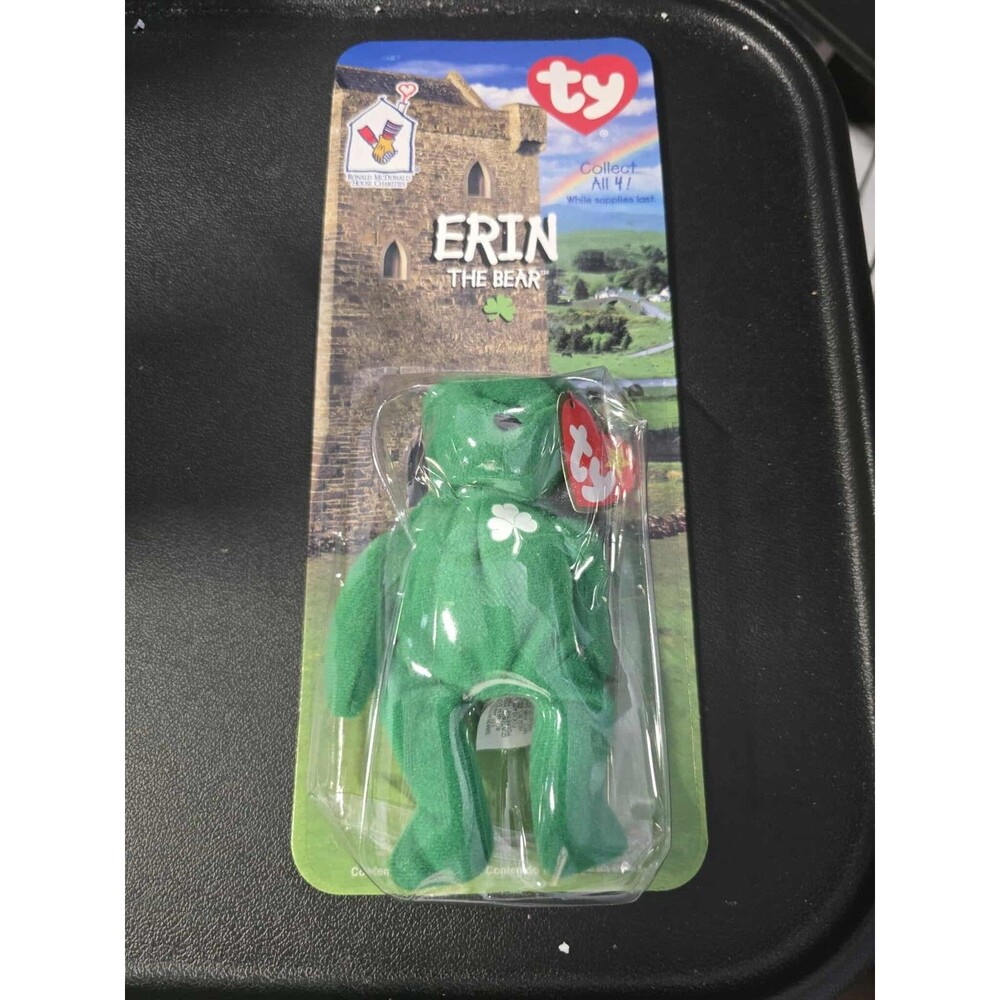 Ty Beanie Baby Erin The Bear 1999 Retired Plush Toy McDonald’s